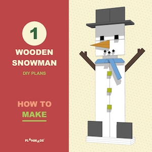 Wooden Snowman DIY Plans: Christmas Decoration (PDF Download)