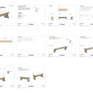DIY Outdoor Bench Plans: 51x14 in (PDF Download) - Etsy