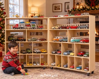 DIY Folding Toy Car Garage Plans - 3-Story 1:6 Scale Vehicle Playset (PDF Guide)