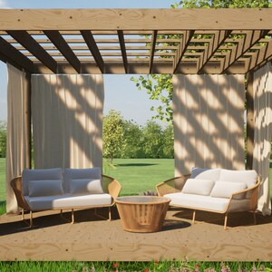Modern Pergola Plans 10 x 15 / Simple Outdoor Pergola Plans / Garden Pergola Plans / Patio Pergola Plans / Pergola Design / Gazebo Plans / DIY Gazebo / Backyard Plans / Backyard Design