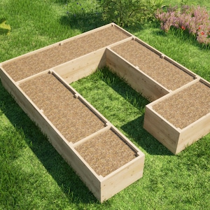 DIY Walk-In Raised Garden Bed Plans (10x12 ft) - PDF Download