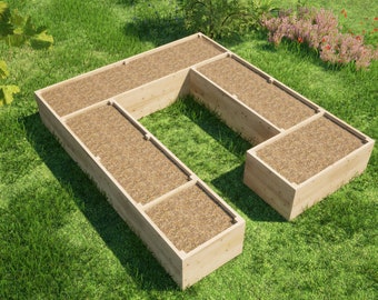 DIY Walk-In Raised Garden Bed Plans (10x12 ft) - PDF Download