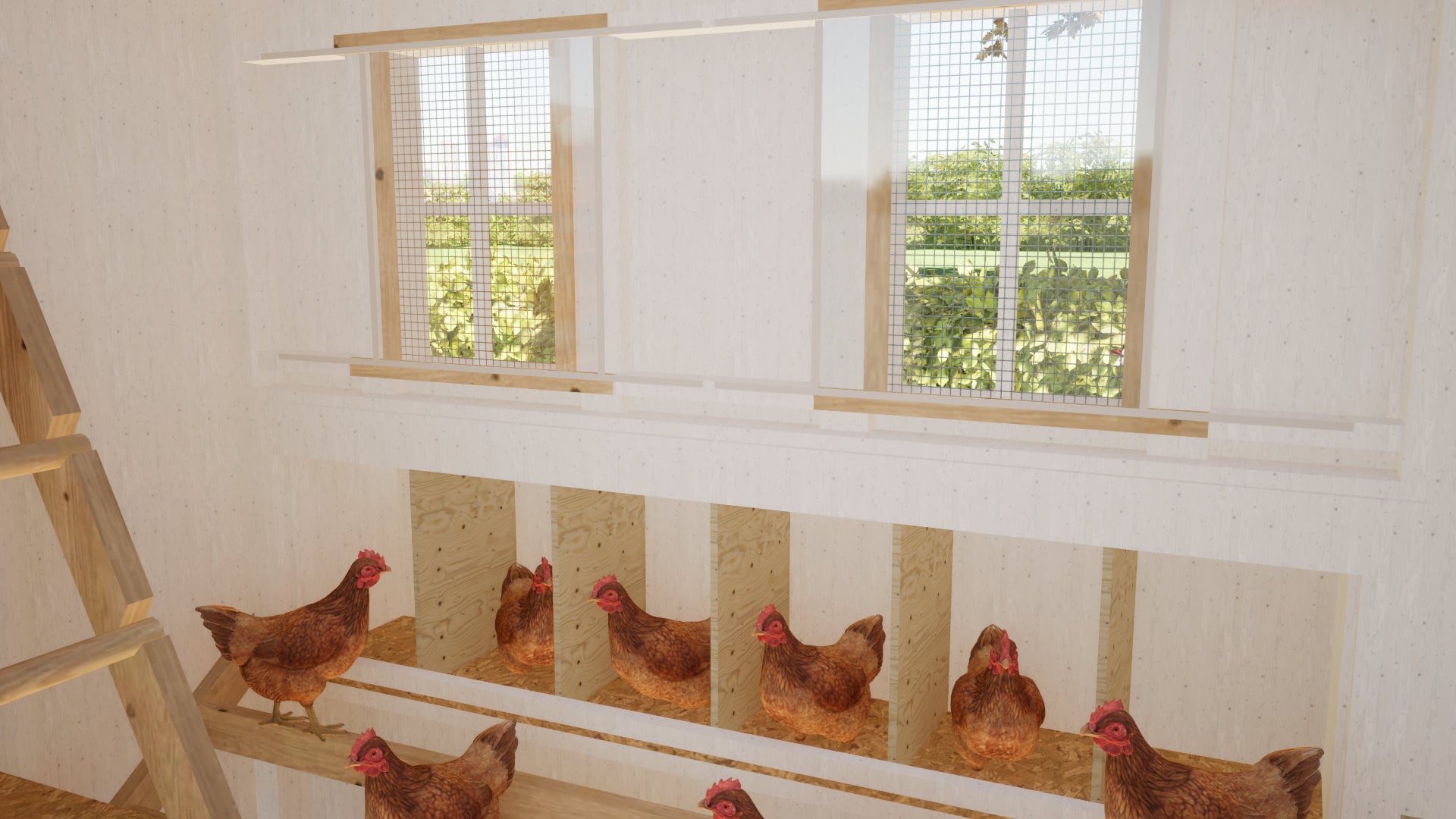 Chicken Coop Plans 8x8 for 24 Chickens DIY Download PDF Plans Etsy