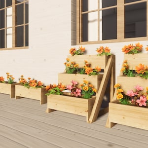 3 Tier Garden Planter Box Plans: DIY Outdoor Planter (PDF) - Etsy