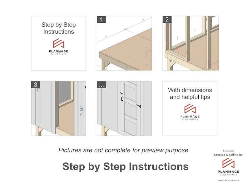 Chicken Coop Plans 20 Chickens 8x8 Ft Building Size PDF Etsy