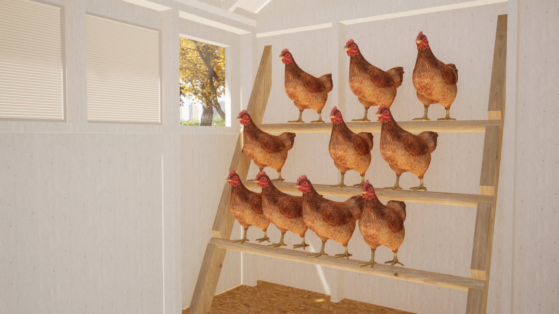Chicken Coop Plans 8x8 for 24 Chickens DIY Download PDF Plans Etsy