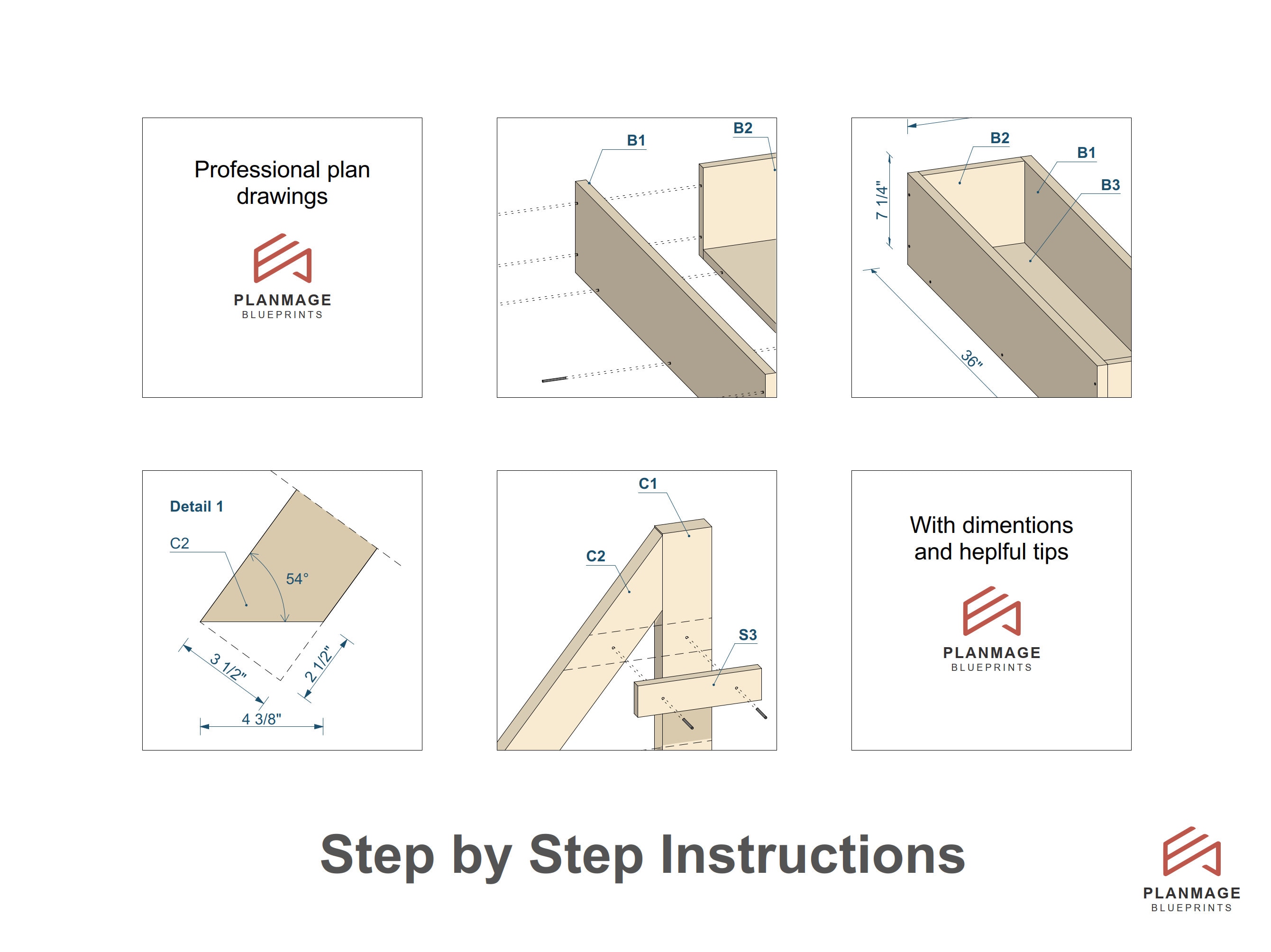 3 Tier Planter Box Plans: DIY Garden Planter (PDF Download, 39x24 In - Etsy