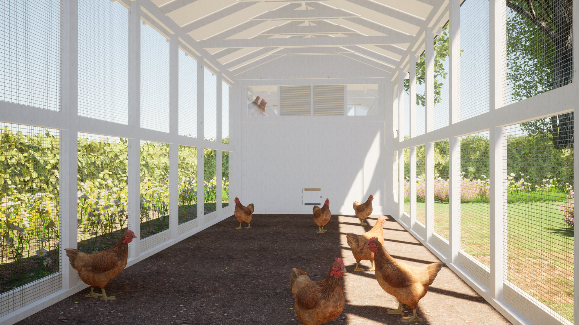 Modern Chicken Coop Plans 24 Chickens DIY Woodworking Plans Etsy