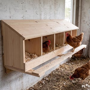 Chicken Nesting Box Plans: DIY for 5-15 Hens (PDF Download)