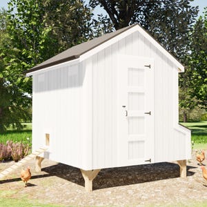 Chicken Coop Plans 20 Chickens - 8x8 Ft Building Size PDF Download - Etsy
