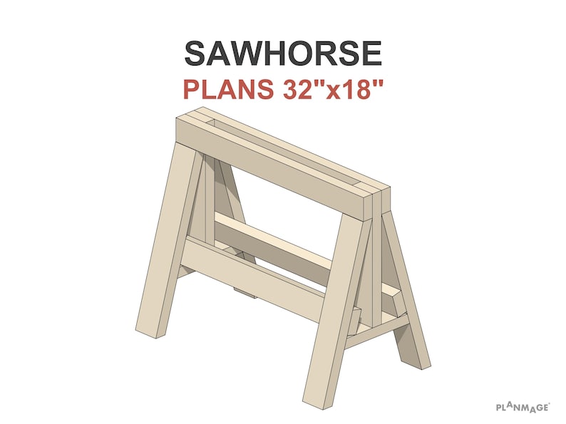 Heavy Duty Sawhorse Plans