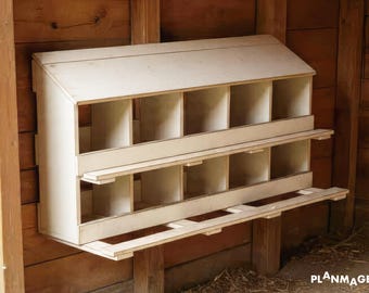 Chicken Nesting Box Plans: DIY for 15-30 Hens (PDF Download)