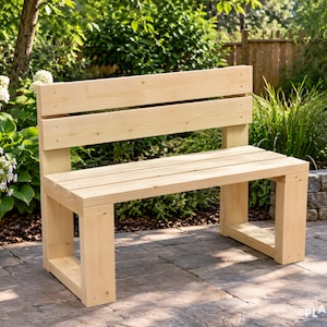 Bauplan für eine Gartenbank (48 x 19 Zoll) – DIY-Gartenbank mit Rückenlehne