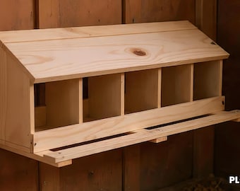 Chicken Nesting Box Plans: DIY for 5-15 Hens (PDF Download)