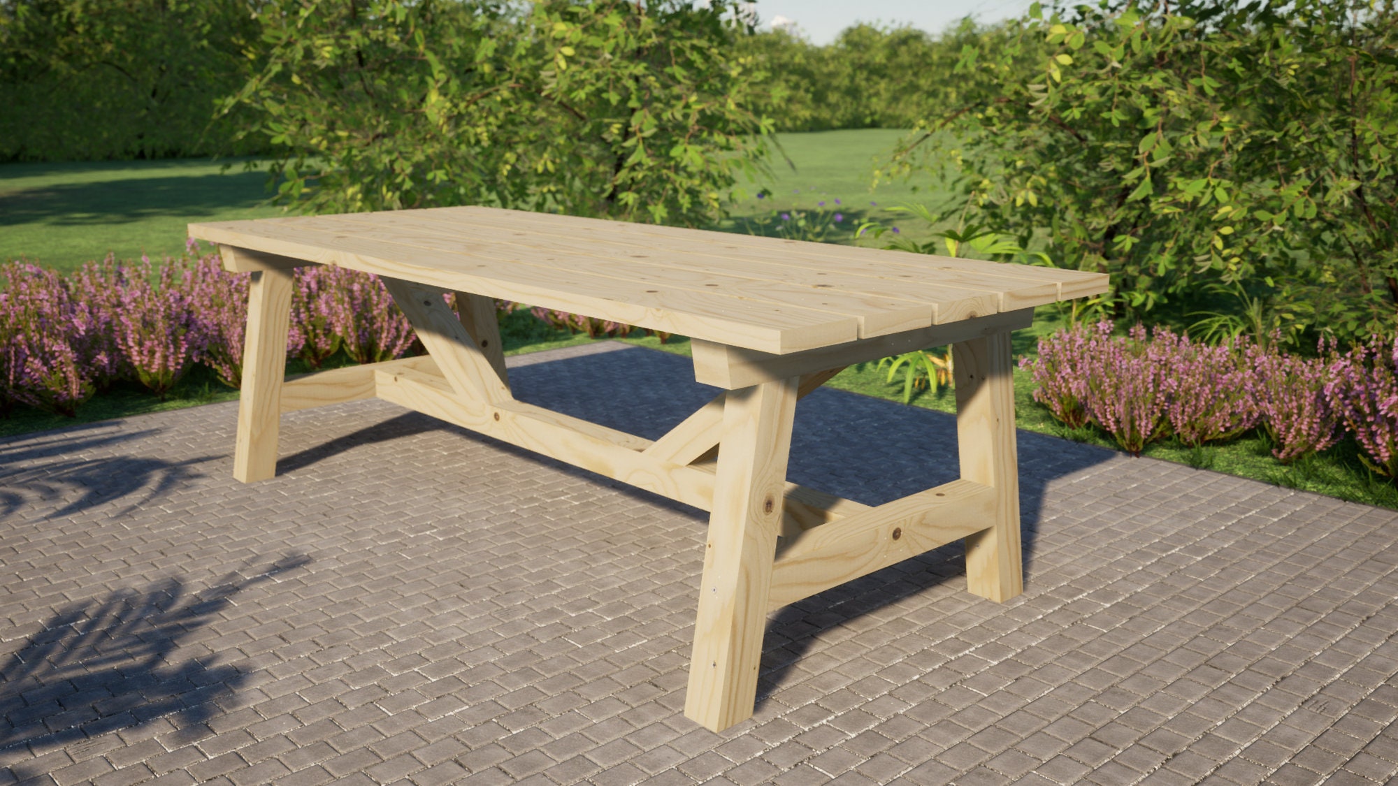 Farm Table Format Farm Table Plans: Metric DIY Outdoor Table (PDF) - Etsy