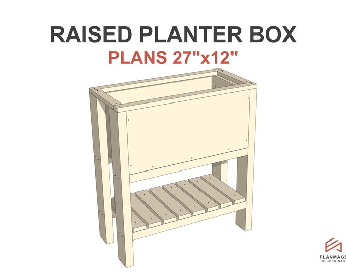 Diy Planter Box Plan | Planter Plans Garden Box Raised Planter Diy ...