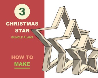 Wooden Christmas Star Plans Bundle - DIY PDF Download