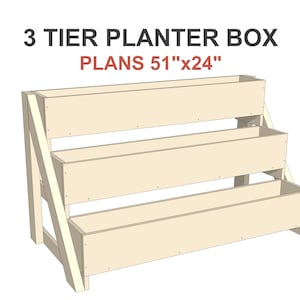 3-laags plantenbakplannen 51x24 in - DIY tuinplantenbak