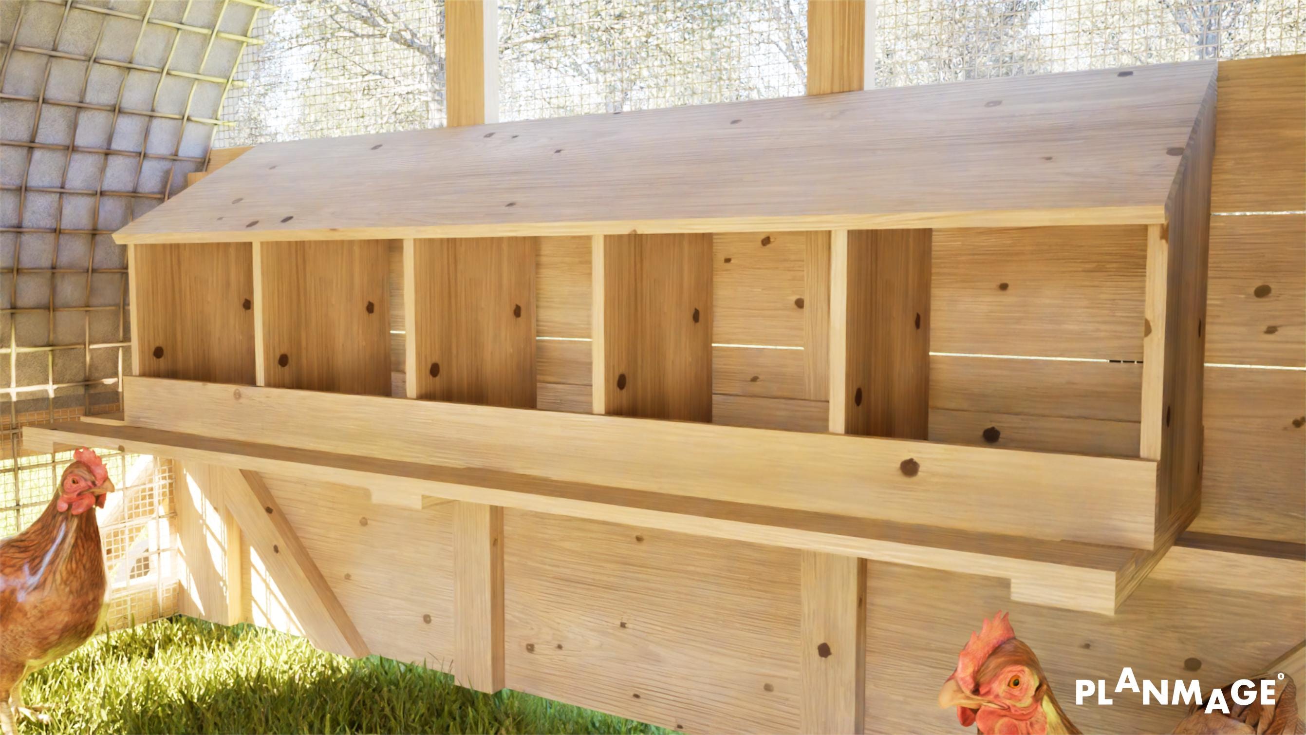 Chicken Nesting Box Plans: DIY for 5-15 Hens (PDF Download) - Etsy