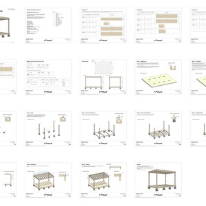 Modern Pergola Plans 10 x 15 / Simple Outdoor Pergola Plans / Garden Pergola Plans / Patio Pergola Plans / Pergola Design / Gazebo Plans / DIY Gazebo / Backyard Plans / Backyard Design