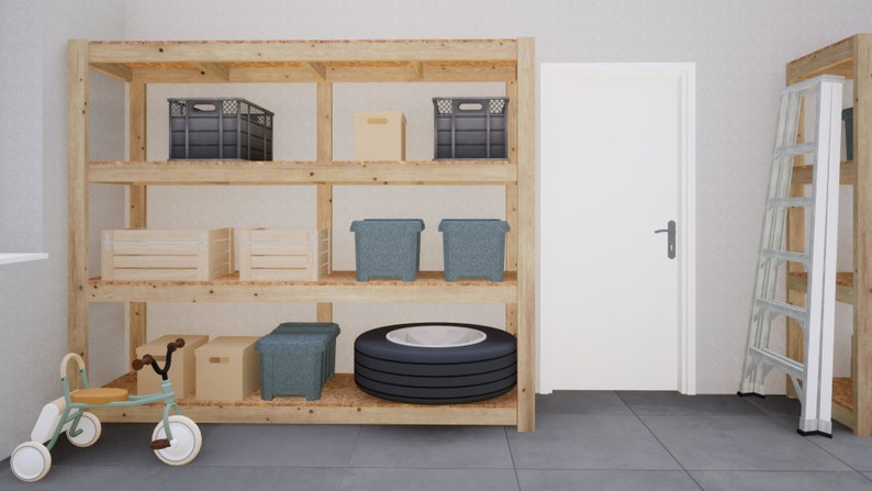 Simple Storage Plan Large Storage Shelf Plans Bundle 1 - DIY Modular Shelves Download - Etsy
