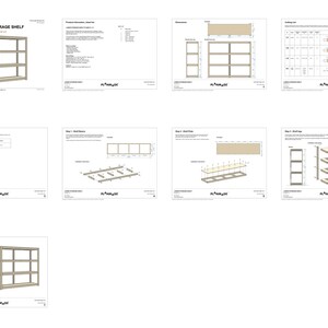 Simple Storage Plan DIY Garage Shelf Plans: Large 8x2 Ft Storage (PDF) - Etsy