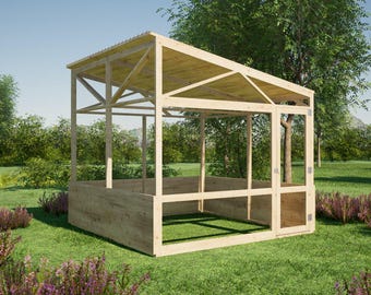 Kwartelvolière 10 x 10: doe-het-zelf houtbewerking vogelkooi (pdf-download)