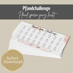 Deposit challenge to save deposit for your budget planner! FS01