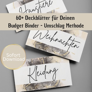 60+ cover sheets for your budget binder - this is how the savings challenge can begin! EL01 image 5