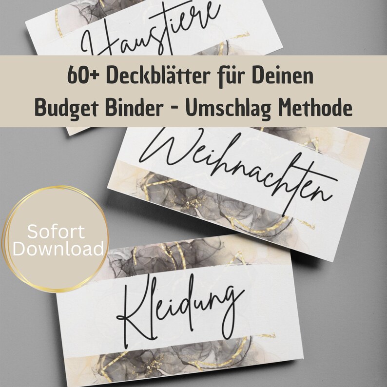 60+ cover sheets for your budget binder - this is how the savings challenge can begin! EL01 image 5