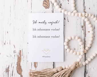 Map "I just do it... I inform" | Human Design Manifestor Strategy | Greeting Card | Postcard | Gift Card | Potential map