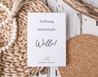 Card "Attention, emotional wave!" | Human Design emotional authority | Greeting Card | Postcard | Gift Card | Potential map