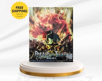 DVD Attack on Titan Season 1 2 3 4 + 2 Movie + 8 OVA Anime Box Complete Edition, Set English Dubbed All Region, Japanese Anime Series DVD