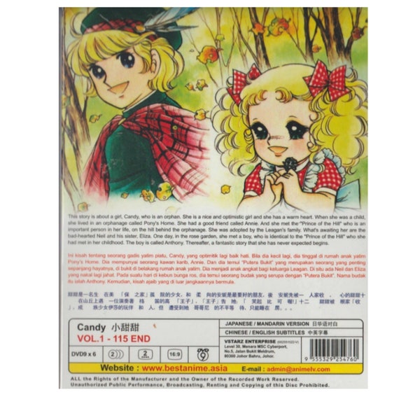 Anime DVD Candy Candy Vol.1-115 End English Subtitle All Region