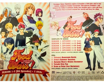 Food Wars! Shokugeki No Soma Season 1-5 Volume 1-86 End Anime DVD English Dubbed All Region