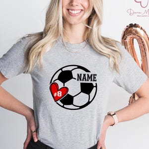 Personalized Soccer Ball Shirt: Custom Name & Number Tee