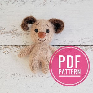 Puppy Knitting Pattern: Amigurumi Toy Tutorial (PDF)