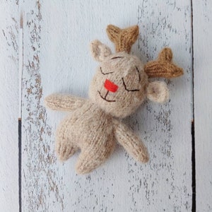 PDF Deer toy knitting pattern. PDF. Amigurumi tutorial. Animal knitting pattern. Baby toy knitting pattern. image 5