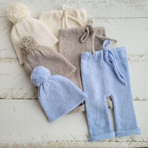 Soft hat, pants / Life style outfit/ Newborn photo props