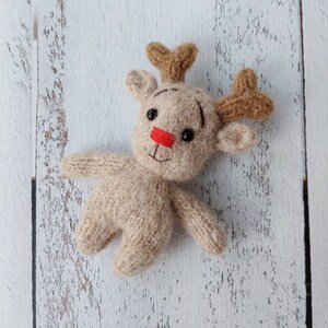 PDF Deer toy knitting pattern. PDF. Amigurumi tutorial. Animal knitting pattern. Baby toy knitting pattern. image 4