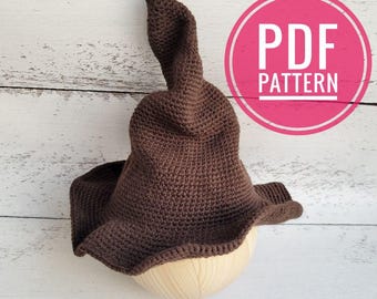 Newborn Witch Hat Crochet Pattern, Photo Prop Tutorial (PDF Pattern)