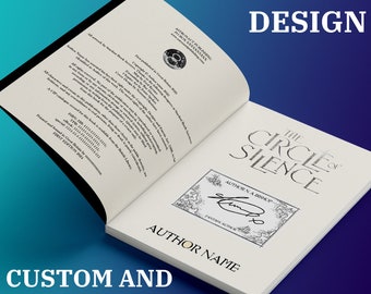 Custom book plate design, author stickers, author signature, dragon, moon, sun, map, pirate themed