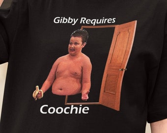 Camiseta con meme de Gibby Requires Coochie, divertida camiseta