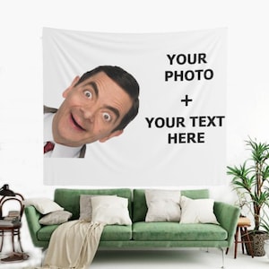 Custom Tapestry From Photo, Custom Wall Tapestry Gifts, Custom Text Tapestry, Custom Wedding Tapestry, Personalized Image Wall Hanging Gift