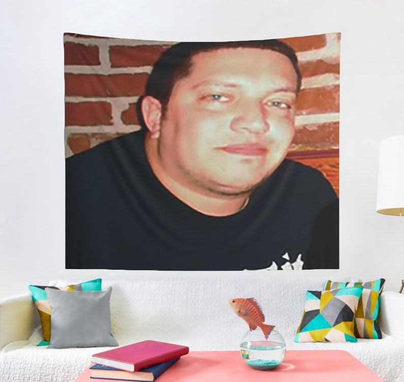 Sal Vulcano Impractical Jokers Tapestry, Sal Vulcano Meme Wall Tapestries, Hostel Dorm Decor, Funny Sal Vulcano Wall Hanging Fans Gift Idea image 6