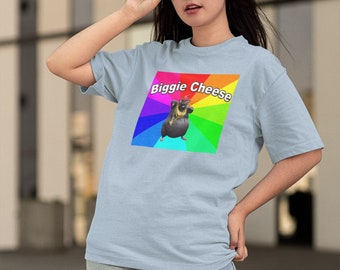 Biggie Cheese Cursed T-shirt para Homens e Mulheres, Imagem Amaldiçoada,  Peludo, Peludo, Queijo, Barnyard, Cringe, Crianças, 6XL - AliExpress