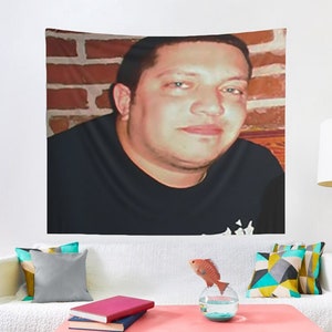 Sal Vulcano Impractical Jokers Tapestry, Sal Vulcano Meme Wall Tapestries, Hostel Dorm Decor, Funny Sal Vulcano Wall Hanging Fans Gift Idea image 2