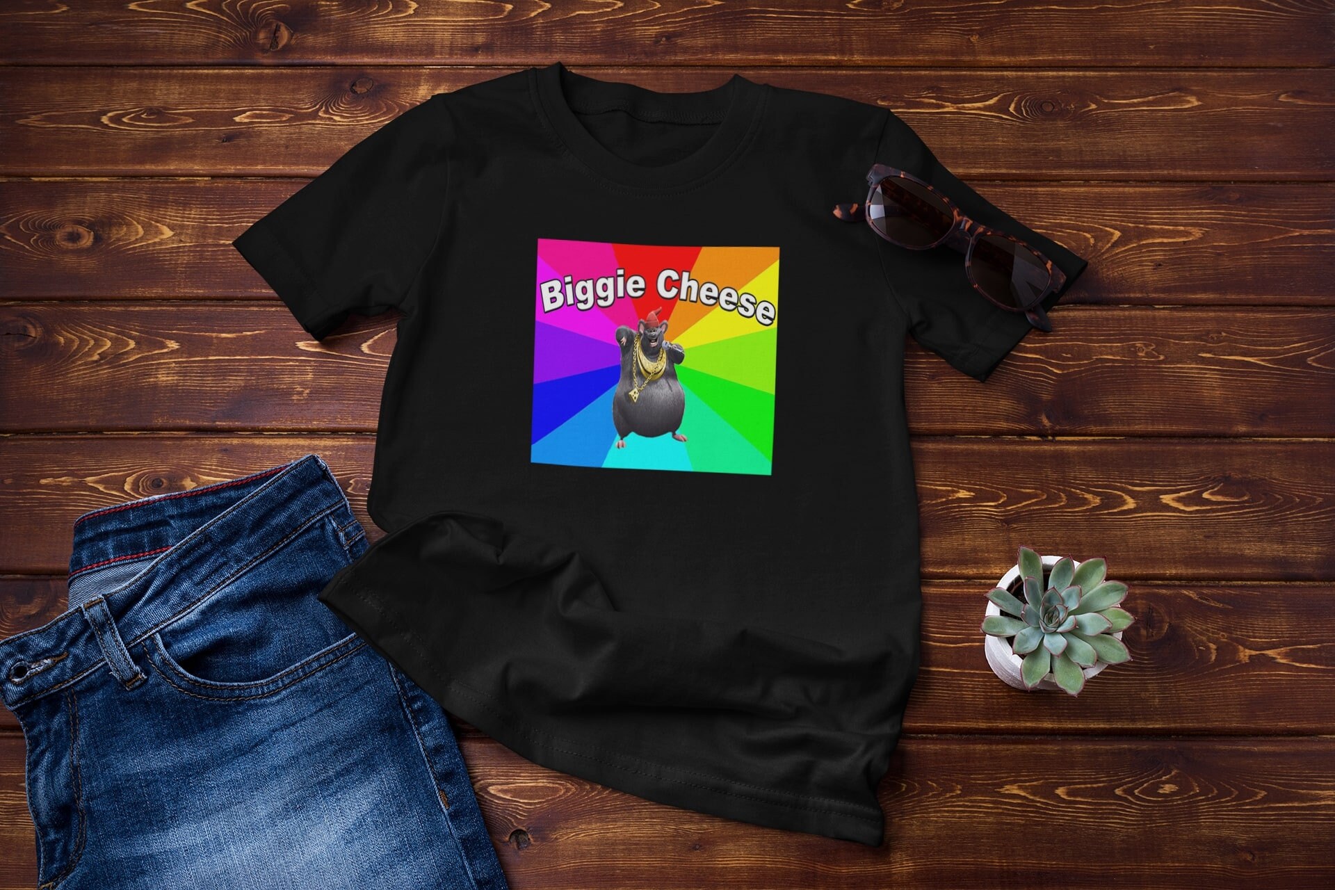 Biggie Cheese Meme Mouse T-Shirt