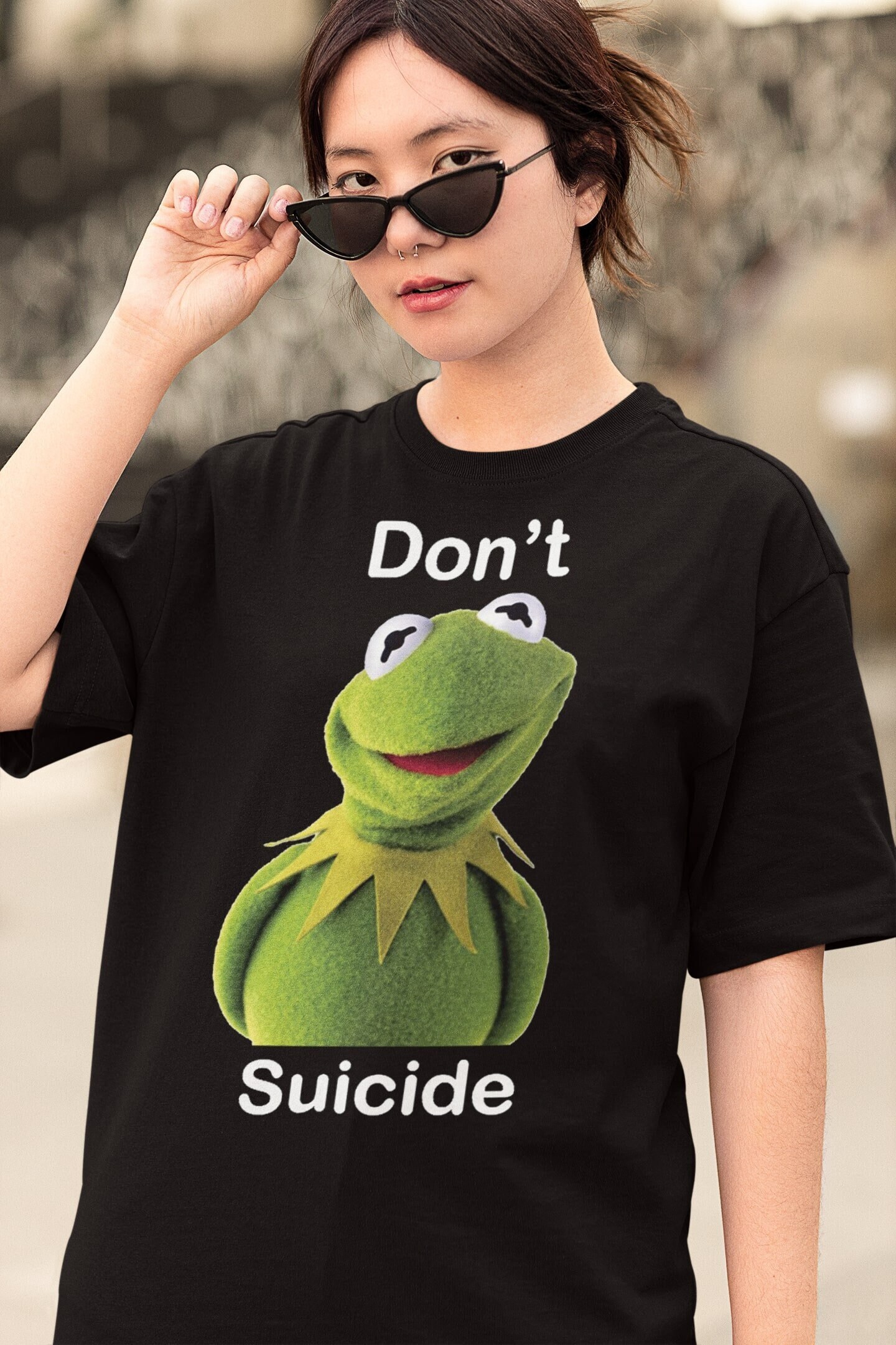 Kermit photo tee top