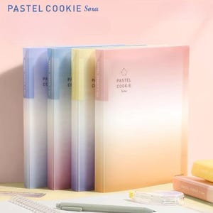 B5 KOKUYO Pasta Campus Colorida, Pasta de Argolas Inteligente, Série Pastel Cookie, Papelaria Japonesa, Material Escolar e de Escritório, Volta às Aulas